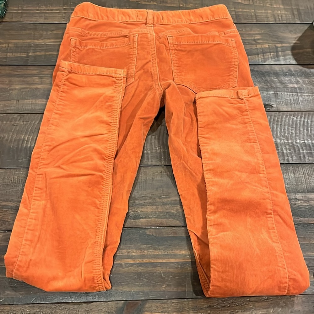 Free People Burnt Orange Corduroy Low Skinny's - Picture 3 of 8